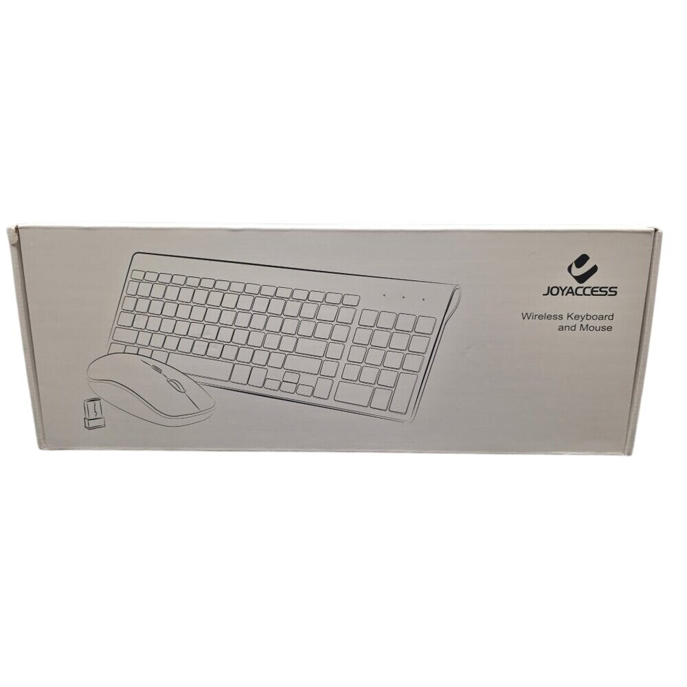 JoyAccess Wireless‎ Keyboard Mouse Combo Black/Grey Battery Operated New